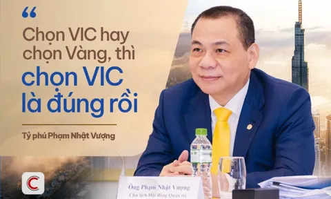 Cổ phiếu Vingroup tăng trần sau khi tỷ phú Phạm Nhật Vượng nói "chọn VIC hay chọn vàng, thì chọn VIC là đúng rồi"